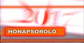 Hónapsoroló 2017 - 1. rész