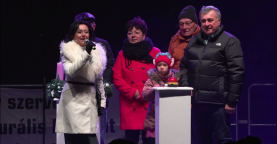 Ünnepélyes fényfelgyújtás a Szent István téren - 2. rész